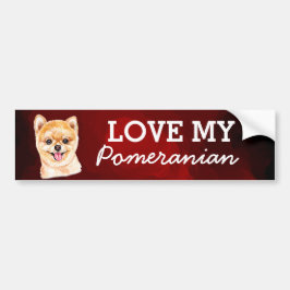 Pegatina Para Coche Pomerania Bumper Sticker