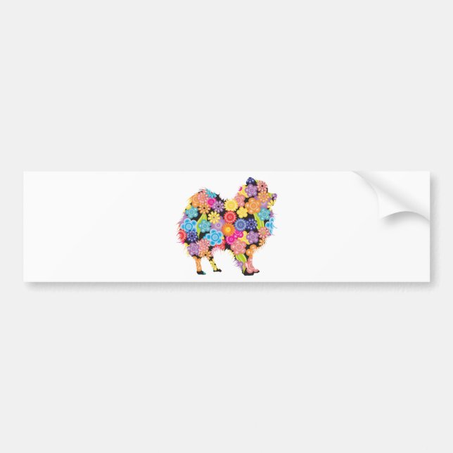 Pegatina Para Coche Pomeranian (Frente)