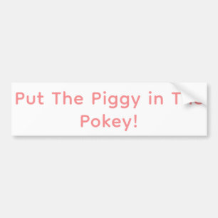 Pegatina Para Coche ¡Ponga al cerdito en el calabozo! Hankamer Artjunk