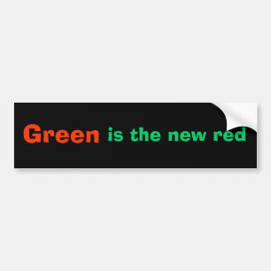 Pegatina Para Coche Póngase verde, es el nuevo rojo