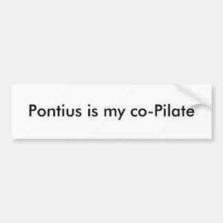 Pegatina Para Coche Pontius es mi co-Pilate