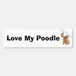 Pegatina Para Coche Poodle