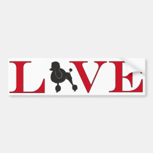 Pegatina Para Coche Poodle Lover Bumpersticker