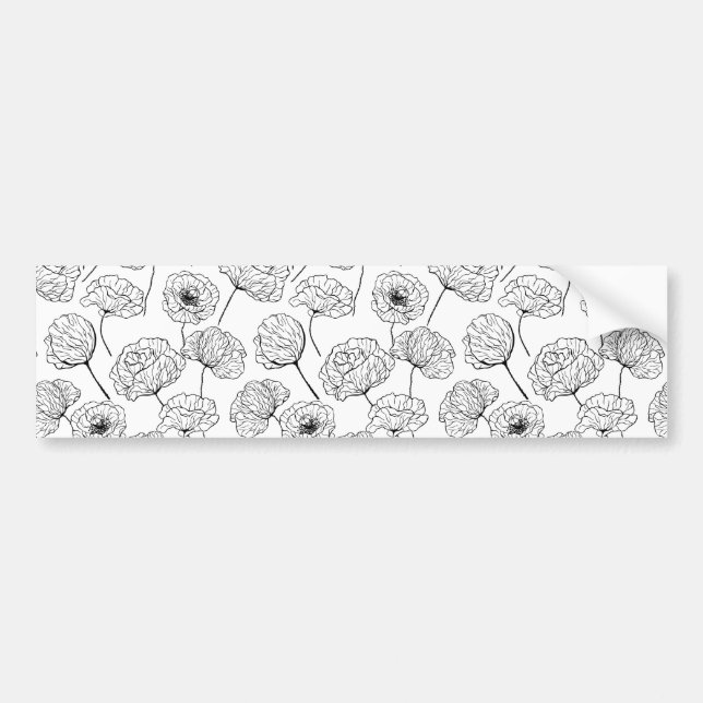 Pegatina Para Coche Poppy Garden (Frente)