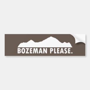 Pegatina Para Coche Por favor Bozeman