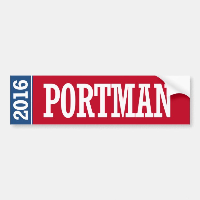 Pegatina Para Coche Portman - Rob Portman 2016 (Frente)