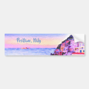 Pegatina Para Coche Positano, Italia Sticker Bumper Sticker