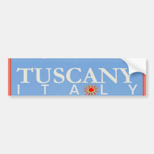 Pegatina Para Coche Poster de Toscana Italia