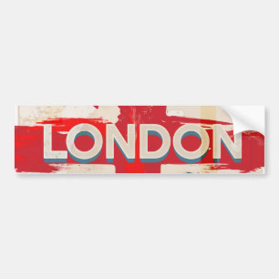 Pegatina Para Coche Póster vintage de la Unión de Londres
