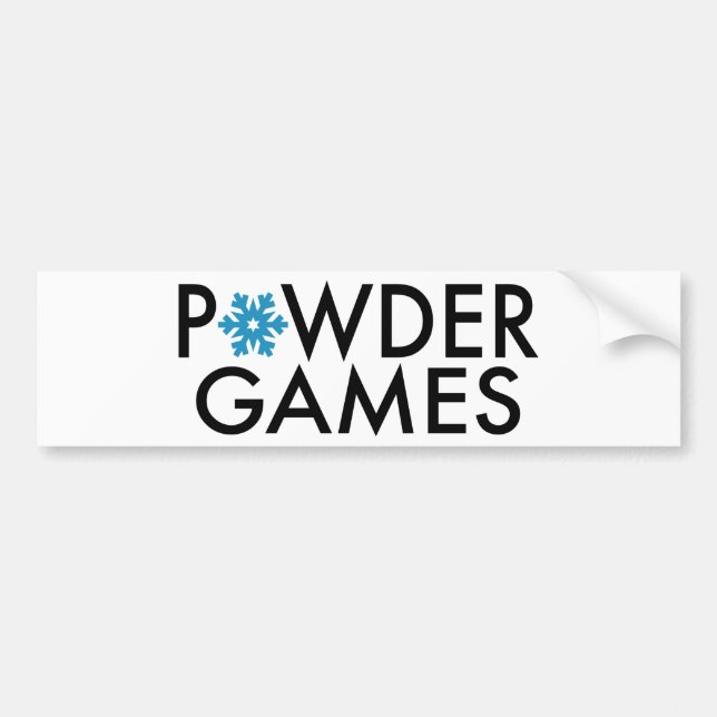 Pegatina Para Coche Powder Games (Frente)
