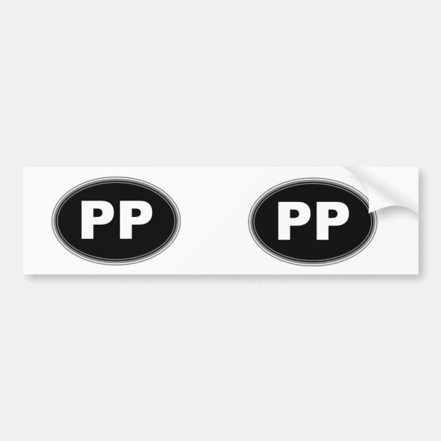 PEGATINA PARA COCHE PP (Frente)
