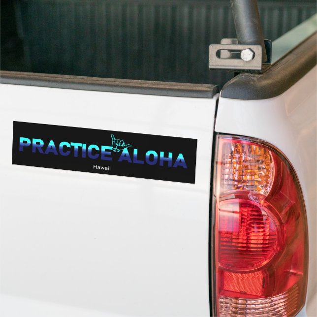Pegatina Para Coche Práctica hawaiana Aloha HIPacific Shaka (suelto) (En Camión)