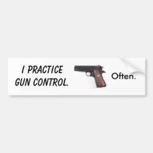 Pegatina Para Coche Practico el control de armas. A menudo