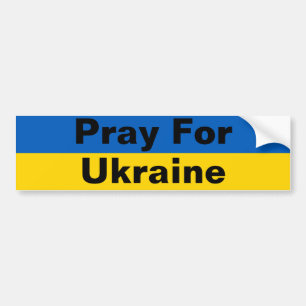 Pegatina Para Coche Pray For Ukraine Bumper Sticker