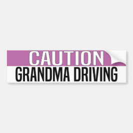 Pegatina Para Coche precaución Abuela Conduciendo
