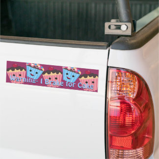 Pegatina Para Coche Precaución con el freno para el pastel