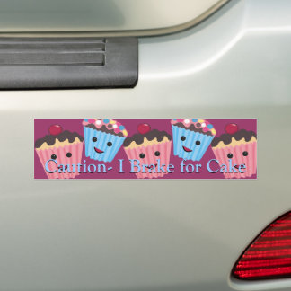 Pegatina Para Coche Precaución con el freno para el pastel