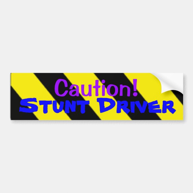 Pegatina Para Coche ¡Precaución! Conductor del truco (Frente)