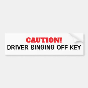 Pegatina Para Coche Precaución del controlador Cantando Apagar la pega