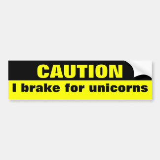 Pegatina Para Coche Precaución, freno para los unicornios