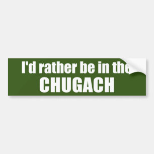 Pegatina Para Coche Preferiría Estar En El Chugach