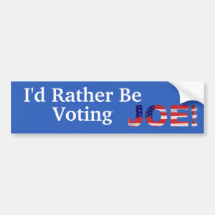 Pegatina Para Coche Preferiría Votar a Joe