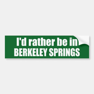 Pegatina Para Coche Prefiero Estar En Berkeley Springs Virginia Occide