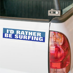 Pegatina Para Coche Prefiero estar surfeando