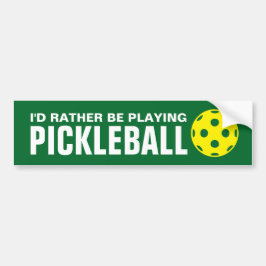 Pegatina Para Coche Prefiero jugar al pickleball divertido