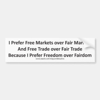 Pegatina Para Coche Prefiero la libertad a la justicia