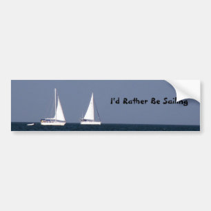 Pegatina Para Coche Prefiero Sailing Bumper Sticker