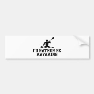 Pegatina Para Coche Prefiero ser kayak