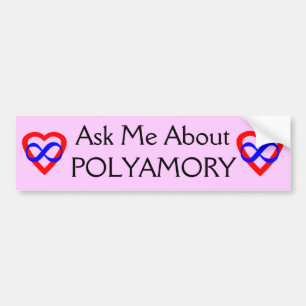 Pegatina Para Coche Pregúnteme acerca de Polyamory