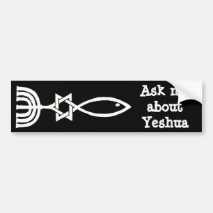 Pegatina Para Coche Pregúnteme acerca de Yeshua