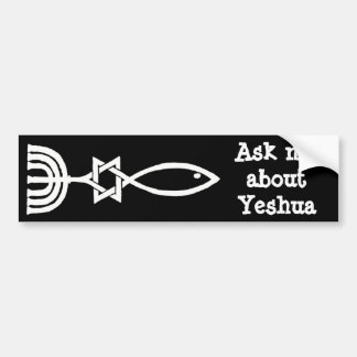 Pegatina Para Coche Pregúnteme acerca de Yeshua