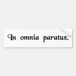 Pegatina Para Coche Preparado para todas las cosas