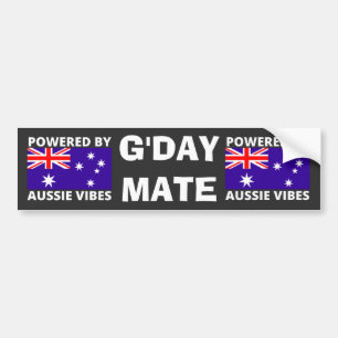 Pegatina Para Coche Presentado por Aussie Vibes