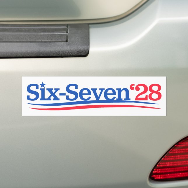Pegatina Para Coche President 67 Vote Six-Seven 2028 Funny (en coche)