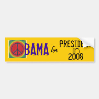 Pegatina Para Coche Presidente 08 de la paz de Obama