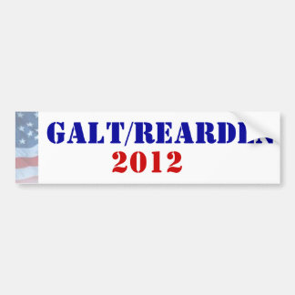 Pegatina Para Coche Presidente 2012 de Galt/Rearden