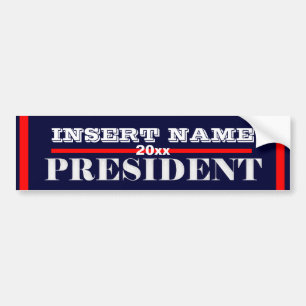 Pegatina Para Coche Presidente 2012 PERSONALIZAR de Ron Paul