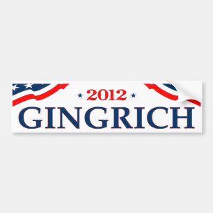 Pegatina Para Coche Presidente 2012 (v105) de Gingrich
