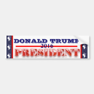 Pegatina Para Coche Presidente 2016 de Donald Trump
