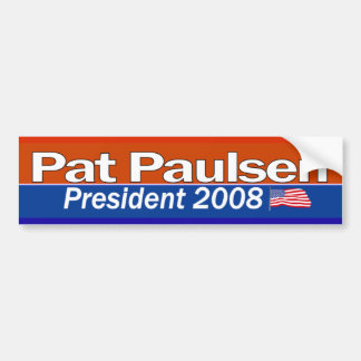 Pegatina Para Coche Presidente Bumpersticker de Pat Paulsen