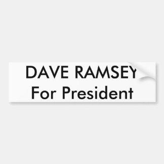 Pegatina Para Coche Presidente de DAVE RAMSEYFor