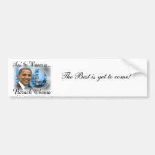 Pegatina Para Coche Presidente Obama Re-election Keepsakes