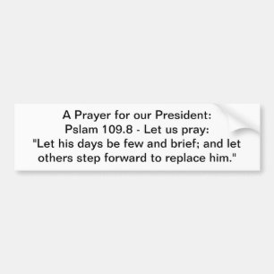 Pegatina Para Coche Presidente Prayer