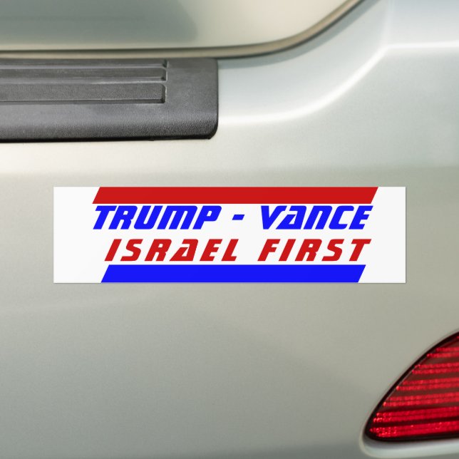 Pegatina Para Coche Presidente TRUMP JD VANCE ISRAEL PRIMERA política (en coche)
