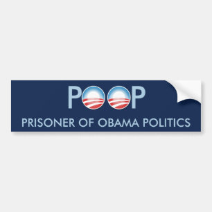 Pegatina Para Coche Preso del IMPULSO de la política de Obama