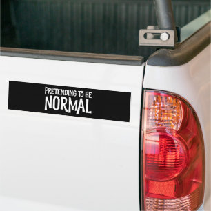 Pegatina Para Coche Pretendiendo Ser Normal